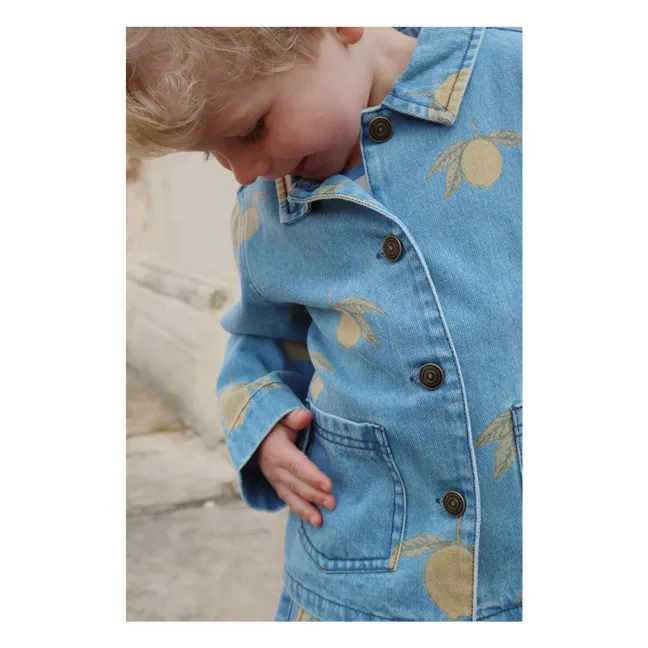 Jacke Magot Zitrone Bio-Baumwolle | Blau