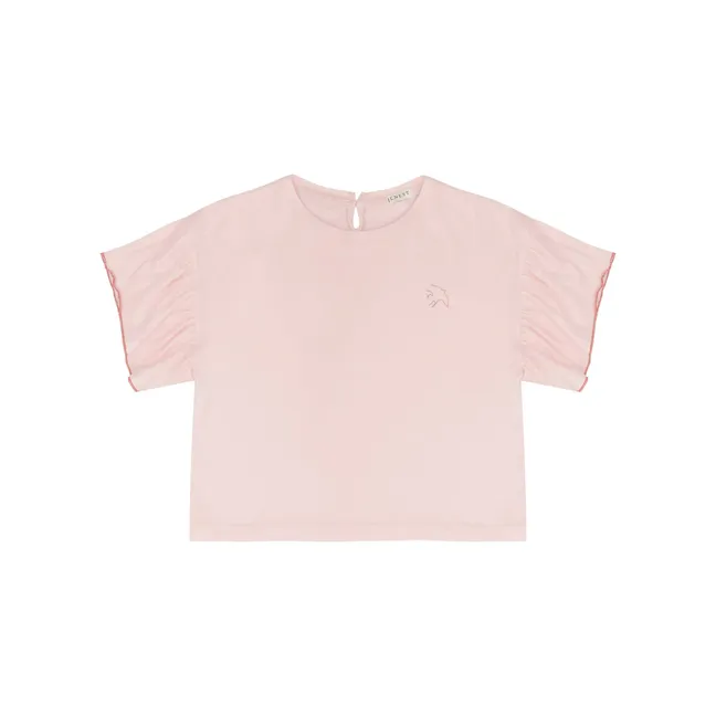 T-Shirt Volants Flutter | Rose pâle