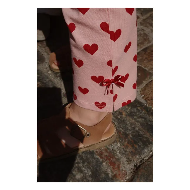 Pantaloni in cotone biologico Drey | Rosa