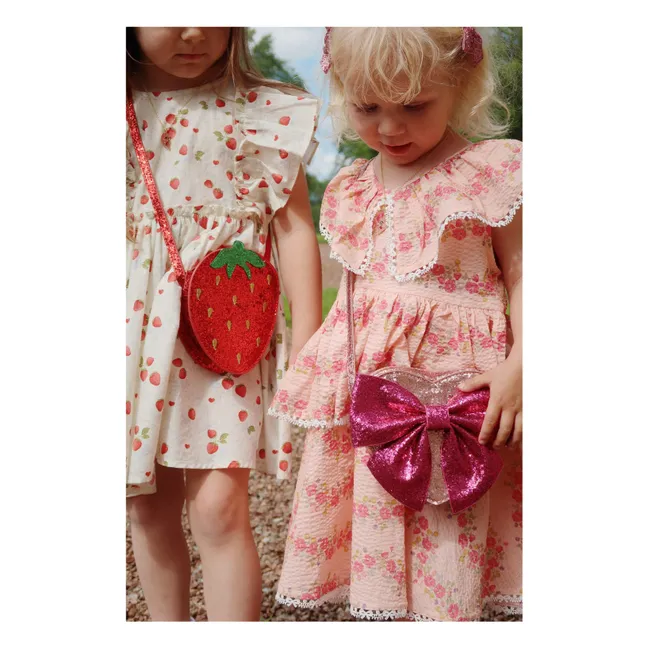 Tut Strawberry Sequin Bag | Red