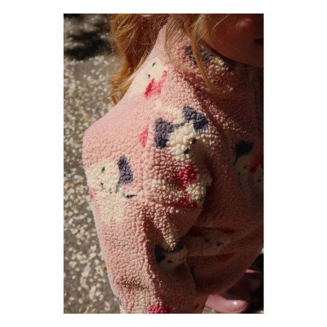 Joddy Fleecejacke aus recycelten Fasern | Rosa