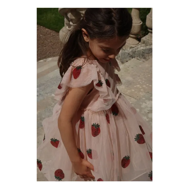 Abito Yvonne in tulle | Rosa Pallido