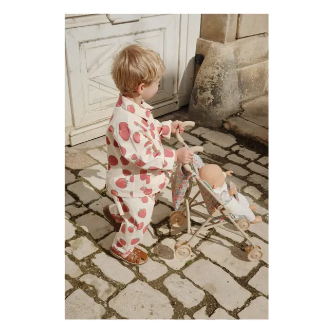 Pantaloni in cotone biologico Fen | Ecru