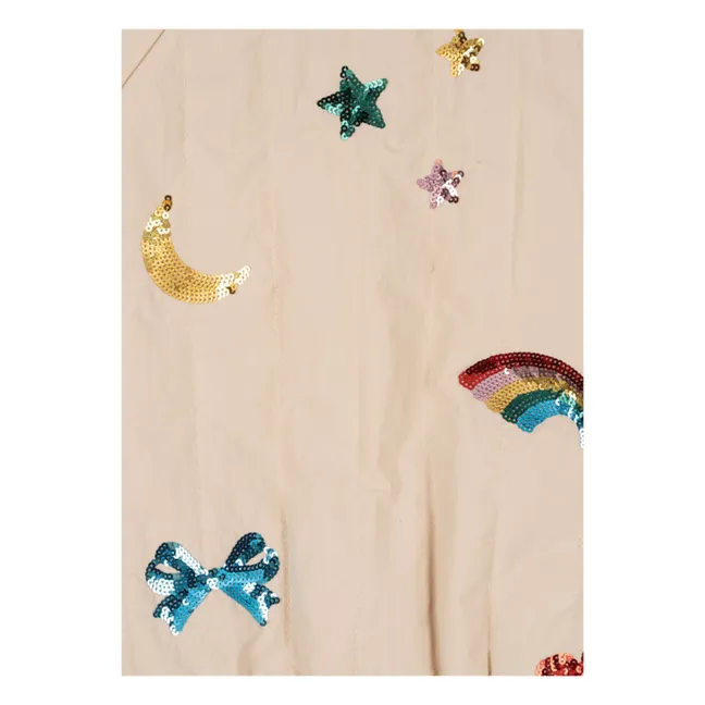 Bomber di paillettes Juno | Beige
