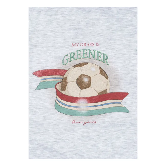 Sudadera con cremallera de algodón orgánico Lou | Gris Jaspeado