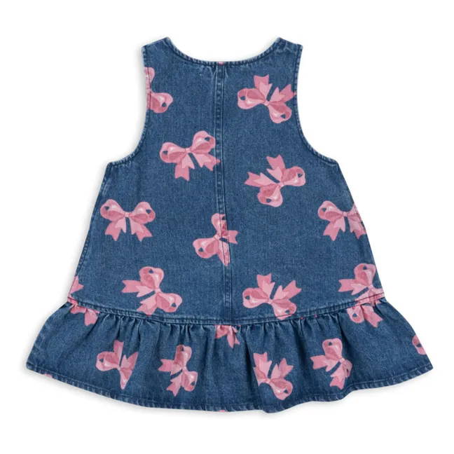 Kleid Magot Schleife Bio-Baumwolle | Denim Brut
