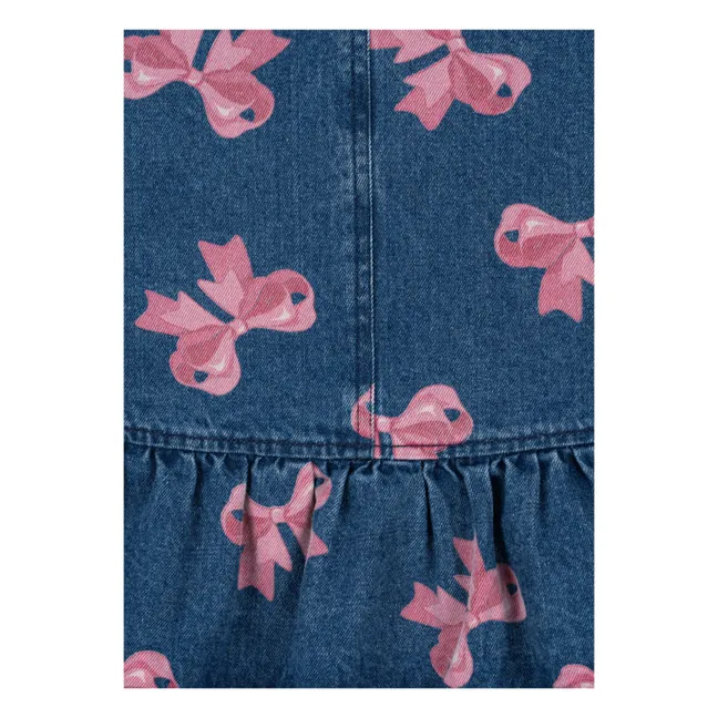 Kleid Magot Schleife Bio-Baumwolle | Denim Brut