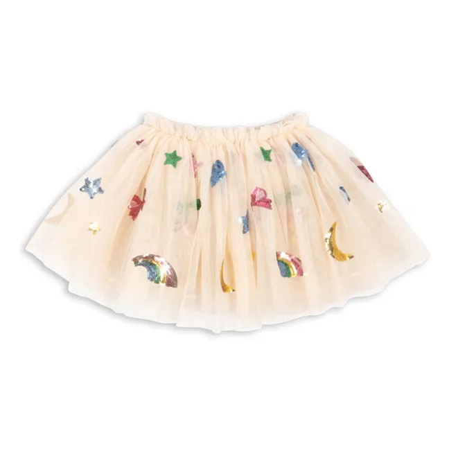 Jupe Yvonne Rainbow | Ecru
