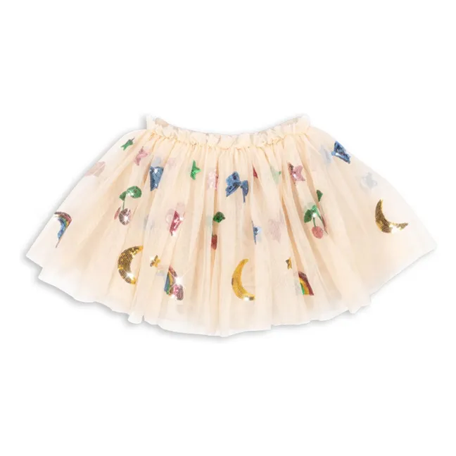 Jupe Yvonne Rainbow | Ecru