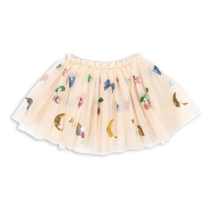 Yvonne Rainbow skirt | Ecru- Product image n°0