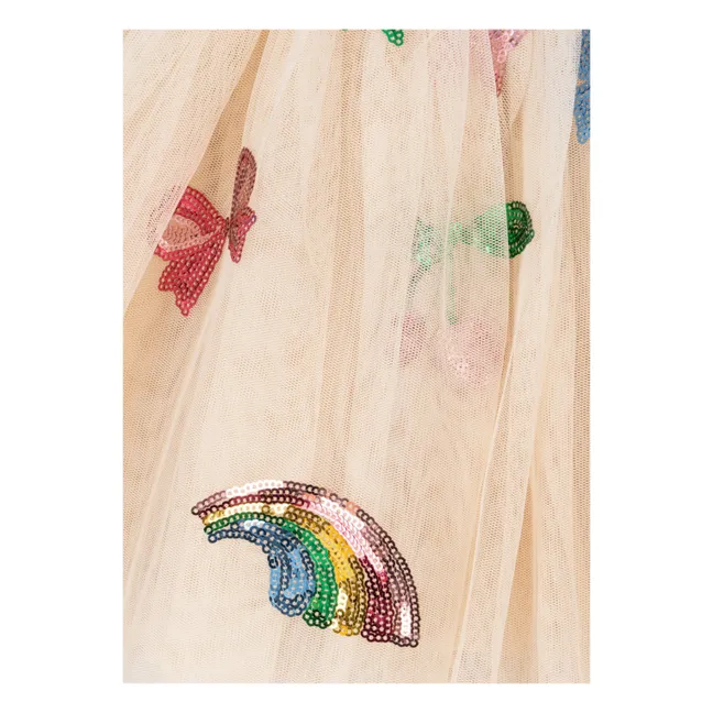 Jupe Yvonne Rainbow | Ecru