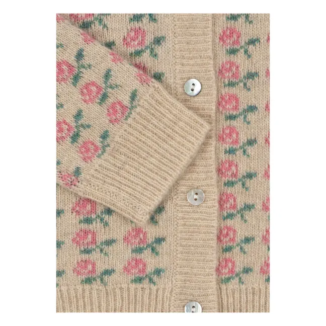 Strickjacke Belou Wolle | Beige