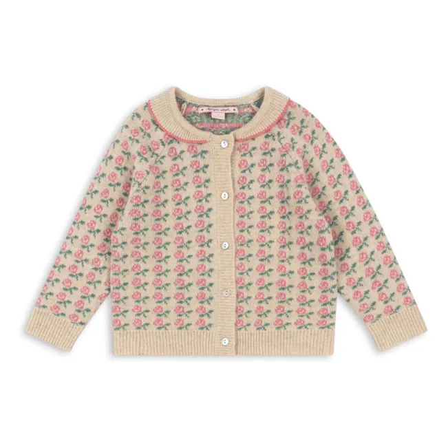 Strickjacke Belou Wolle | Beige