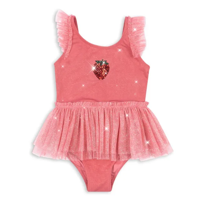 Badeanzug Amandine Lurex | Rosa
