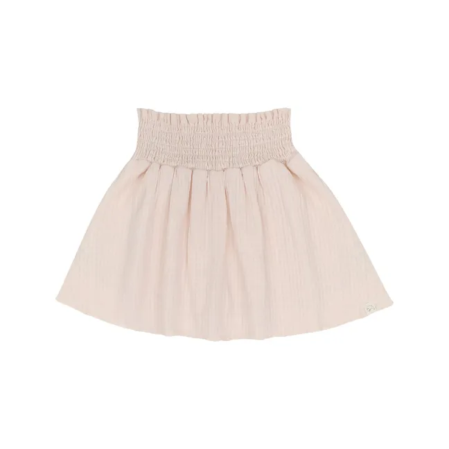Billie Smocked Skirt | Pale pink