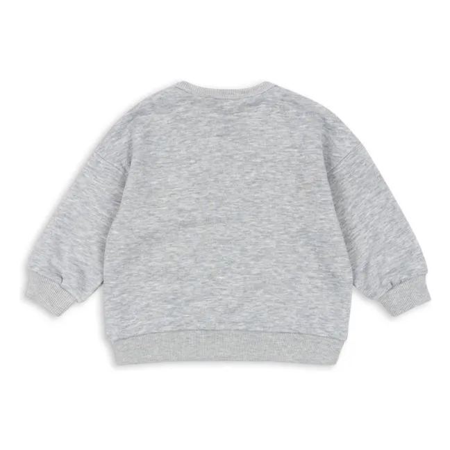 Sudadera Lou Sailor de algodón orgánico | Gris Jaspeado