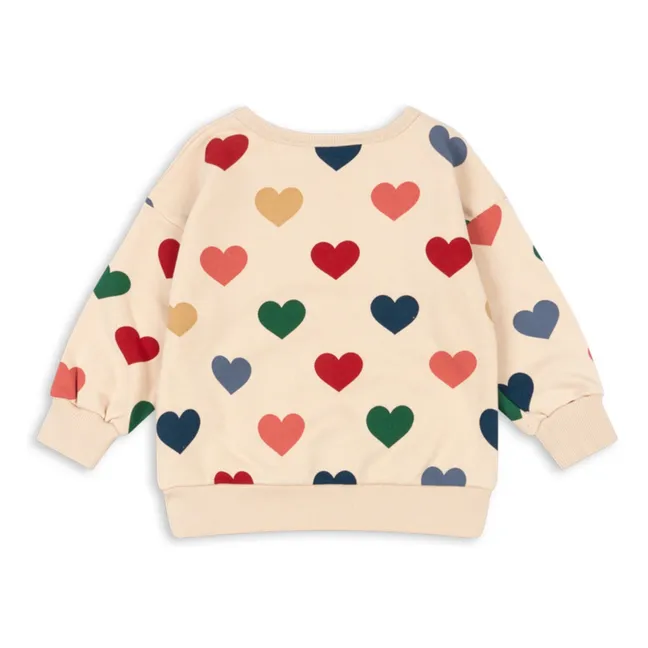 Felpa in cotone biologico Lou Bon Coeur | Crema