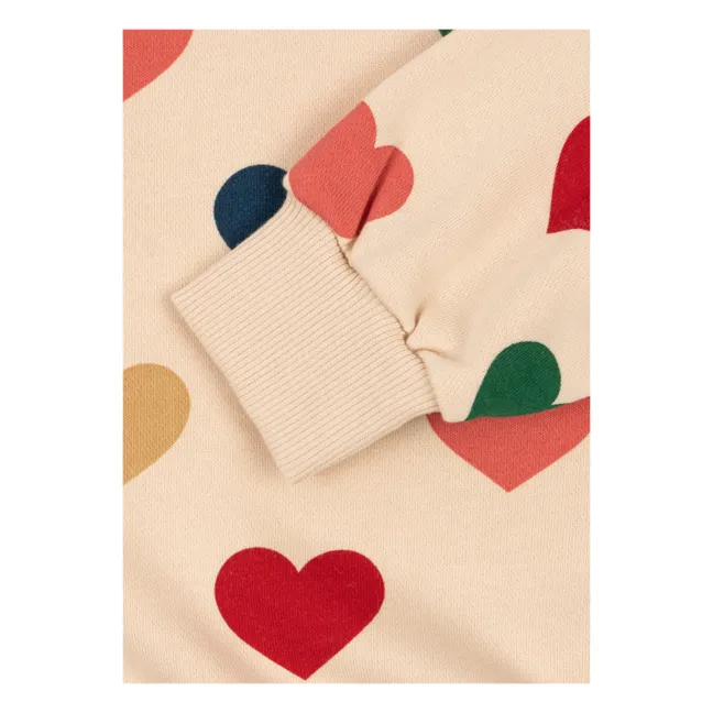 Felpa in cotone biologico Lou Bon Coeur | Crema