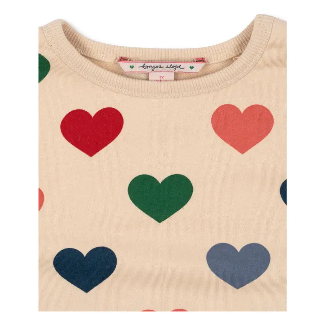 Felpa in cotone biologico Lou Bon Coeur | Crema