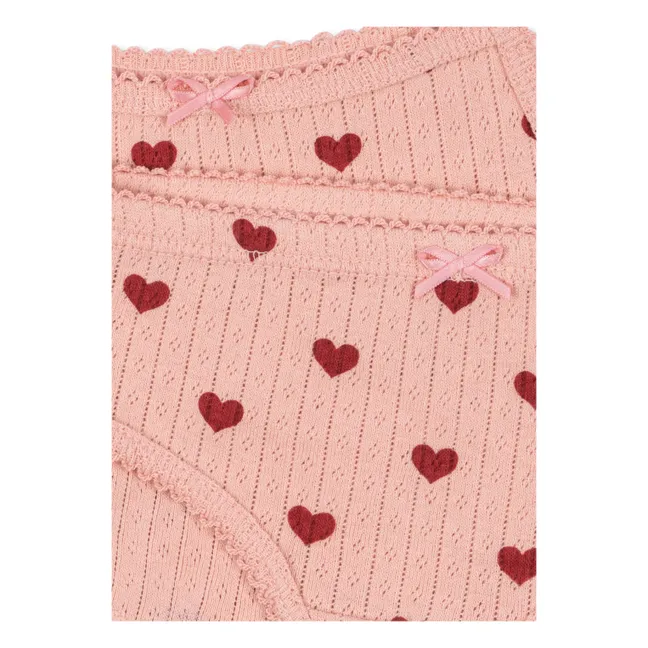 Conjunto de camiseta y braguita Minnie de algodón orgánico | Rosa