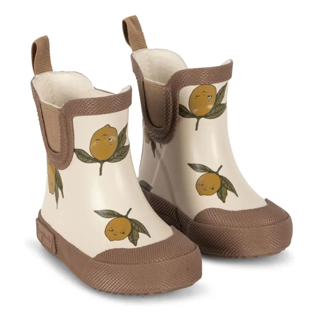 Welly Regenstiefel Zitrone | Beige