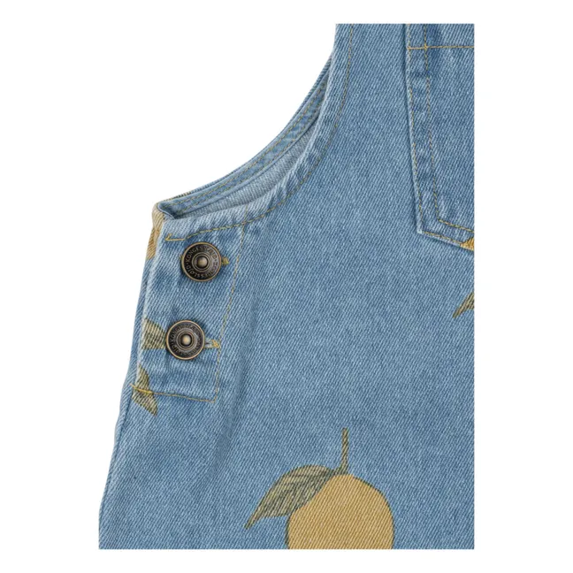 Salopette Magot in cotone biologico e limone | Blu