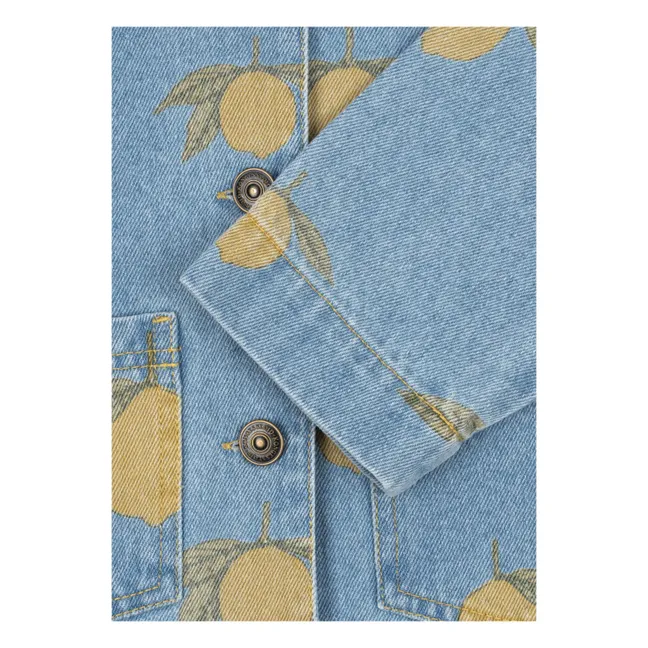Jacke Magot Zitrone Bio-Baumwolle | Blau
