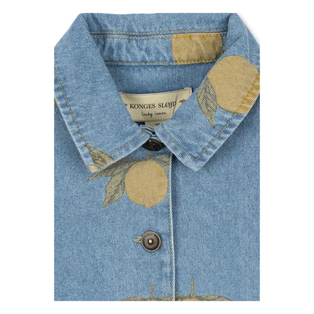 Jacke Magot Zitrone Bio-Baumwolle | Blau