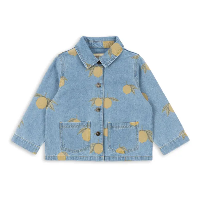 Jacke Magot Zitrone Bio-Baumwolle | Blau
