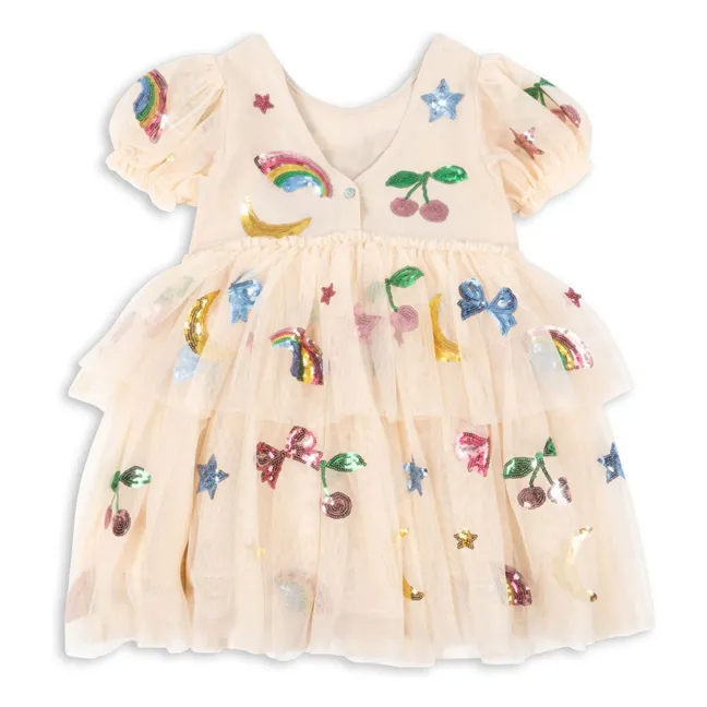 Kleid Yvonne Tüll Rainbow | Seidenfarben