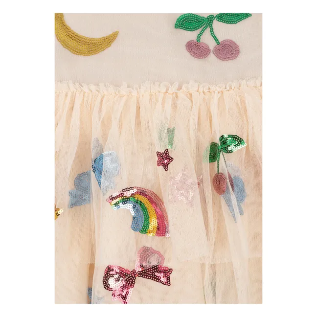 Kleid Yvonne Tüll Rainbow | Seidenfarben