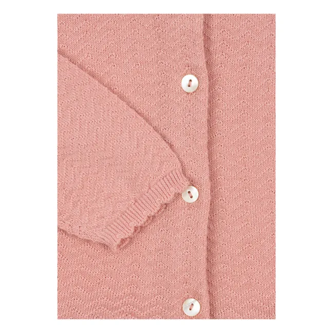 Strickjacke Cypres Bio-Baumwolle | Rosa