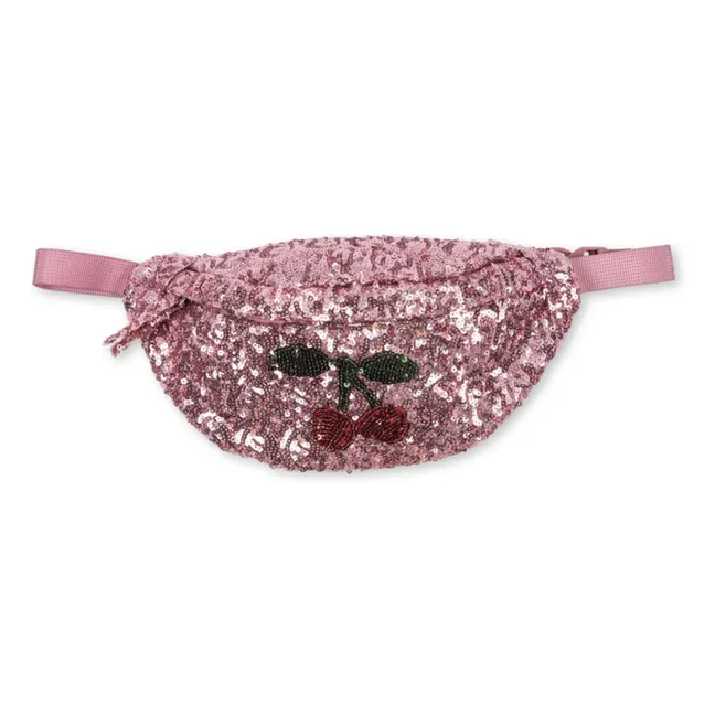 Sequin Cherry Banana Bag | Pink