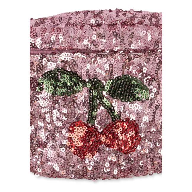 Sequin Cherry Banana Bag | Pink