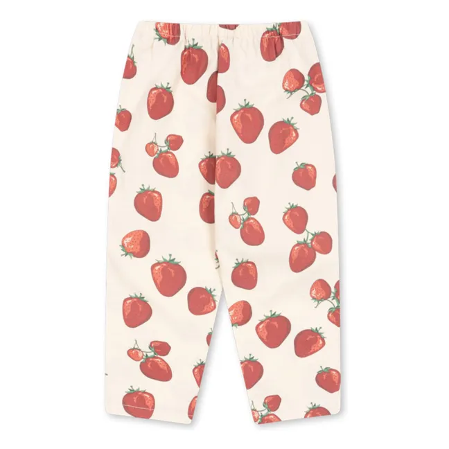 Pantaloni in cotone biologico Fen | Ecru