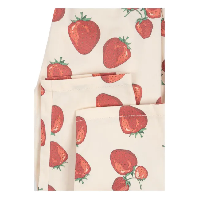 Pantaloni in cotone biologico Fen | Ecru