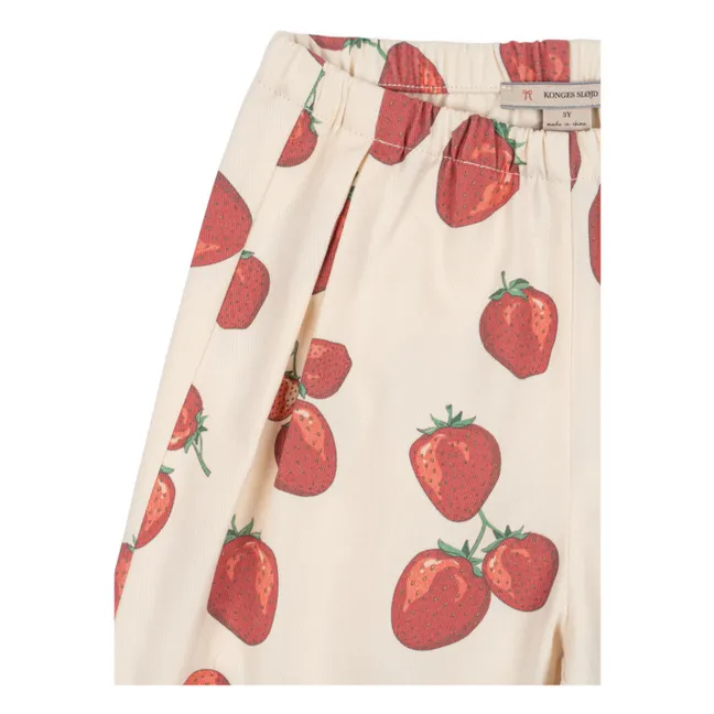 Pantaloni in cotone biologico Fen | Ecru