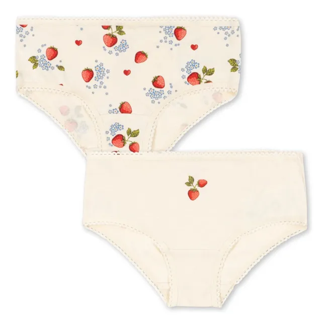 2er-Pack Basic Slips aus Bio-Baumwolle | Seidenfarben