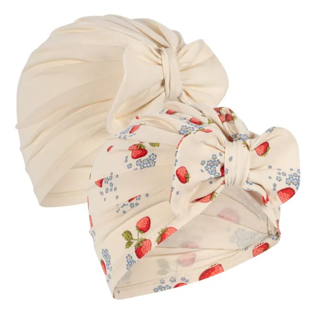 Lot 2 Bonnets Bambi Coton Bio | Ecru