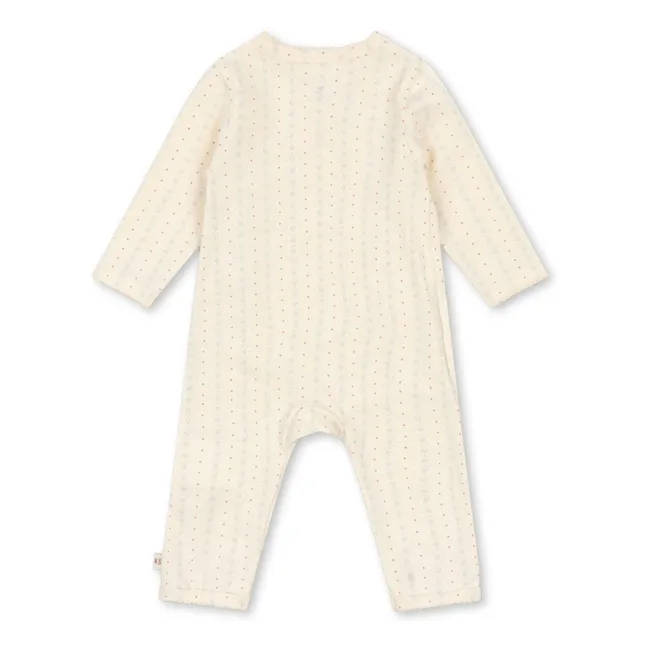 Combinaison Cache-Coeur Basic Coton Bio | Crème