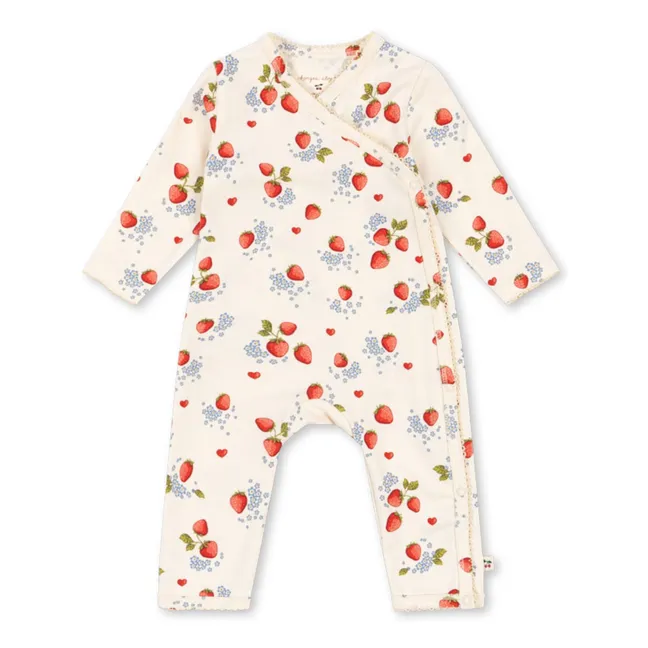 Cache-Coeur Basic Jumpsuit aus Bio-Baumwolle | Seidenfarben
