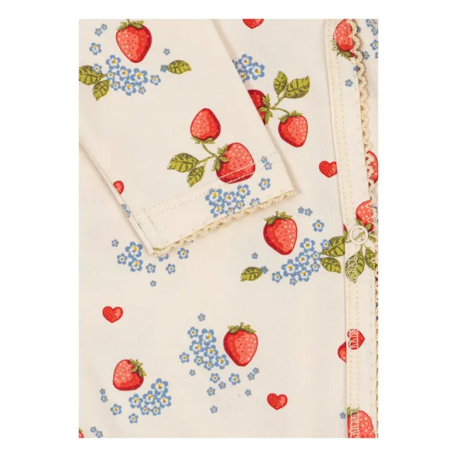 Basic Organic Cotton Cache-Coeur jumpsuit | Ecru