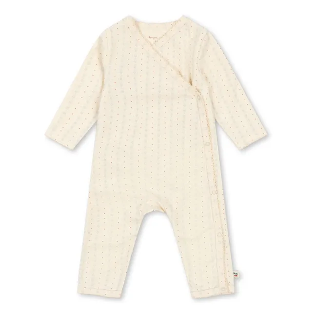 Combinaison Cache-Coeur Basic Coton Bio | Crème