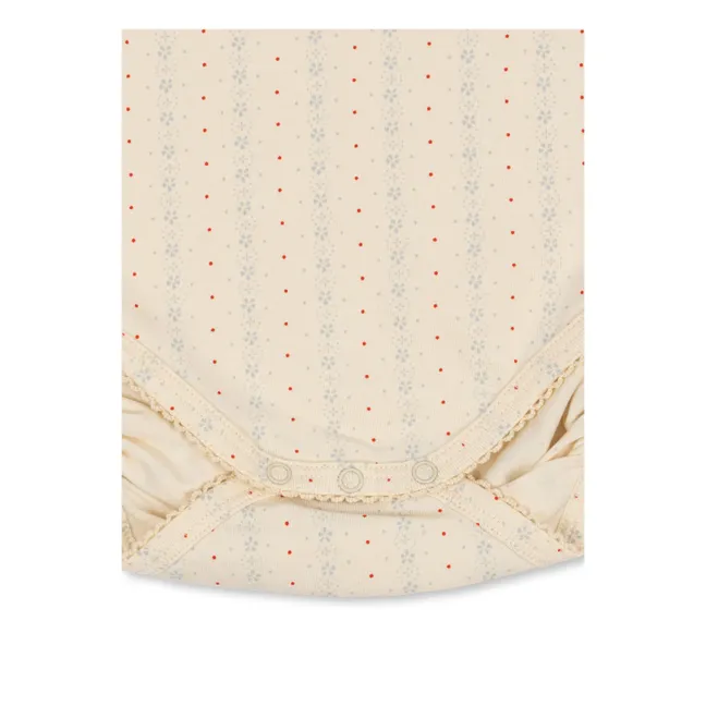 Basic Organic Cotton Short Sleeve Bodysuit | Cream