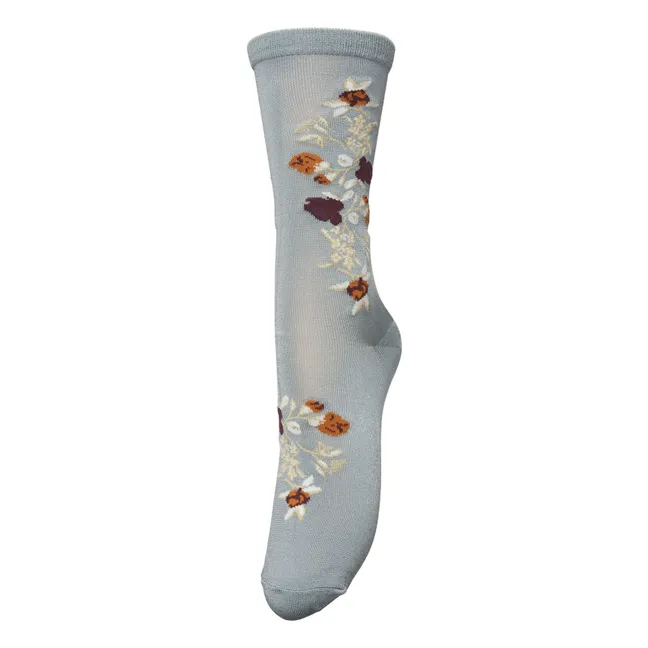 Calcetines Fleuriora Visca | Azul Gris