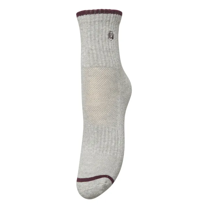 Chaussettes Rose Cotta | Gris chiné- Image produit n°0