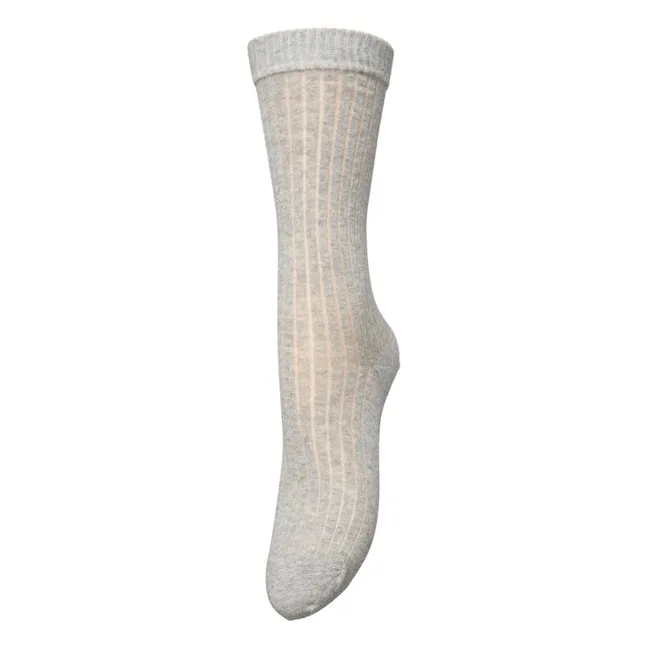 Uma Cotta Socken | Grau Meliert