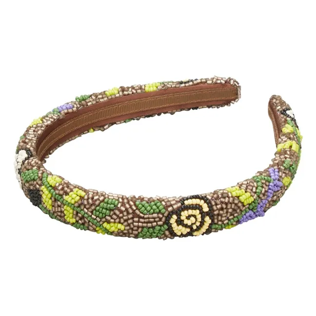 Diadema Fleuriella Pearl | Marrón