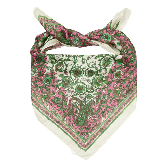 Pañuelo de seda Sosaisley Sia | Verde
