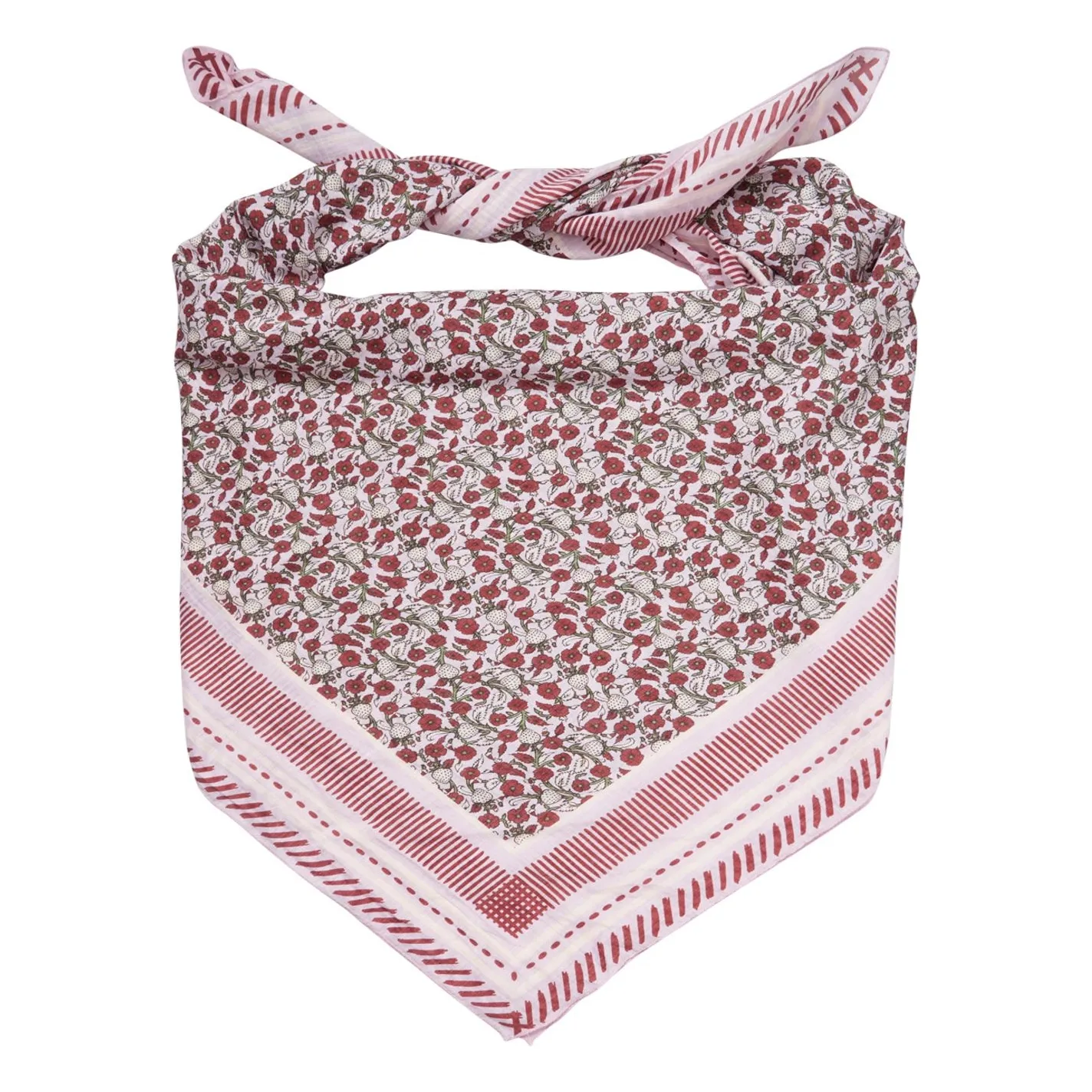 Echarpe Strawpetta Sico Coton et Soie | Rose- Image produit n°1